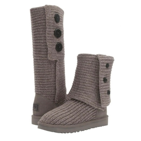 Ugg Australia Classic Cardy Y2K Adjustable Fold Over Knit Tall Boot - Picture 1 of 9